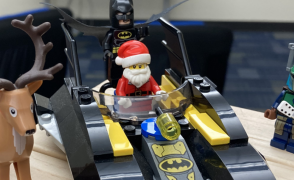 LEGO santa and batman